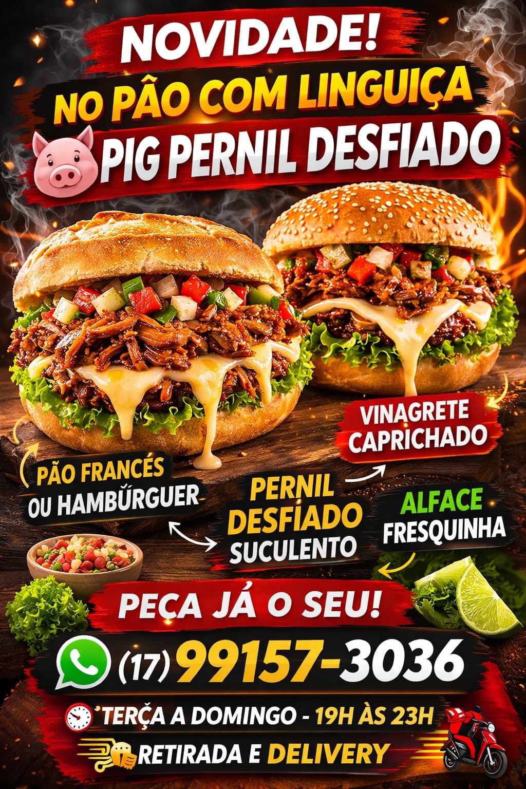 PÃO COM LINGUIÇA